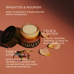 Sahajan texture balm huile yeux, hydratation riche pour le contour.
