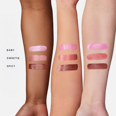 Saie Dew Liquid Blush Trio application rapide et fluide pour teint frais