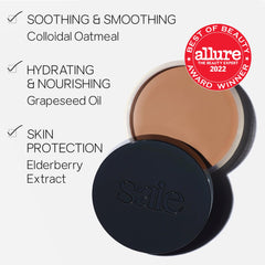 Saie Fondant Soleil application facile avec pinceau pour bronzer modulable.