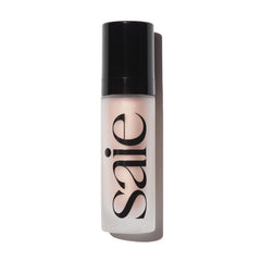 Saie Glowy Super Gel sur la bouteille Roseglow prête à hydrater et illuminer la peau.