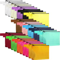 Saintrygo sacs maquillage en toile ensemble coloré, pratique pour l'organisation des cosmétiques.
