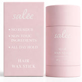 Salée Hair Wax Stick application demonstrates smooth glide for all-day hold with no residue.