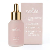 Salee Serum bouteille élégante pour cuir chevelu sec et hydratation durable.