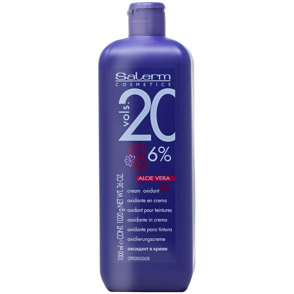Salerm Oxydant 20 volumes Aloe Vera – bouteille protégeant les cheveux pendant la coloration