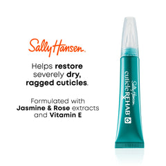 Extraits de jasmin et de rose dans Sally Hansen Cuticle Rehab pour nourrir.