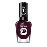 Sally Hansen Miracle Gel Cabernet With Bae sur ongles opaques, tenue longue durée