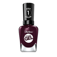 Sally Hansen Miracle Gel Cabernet With Bae sur ongles opaques, tenue longue durée