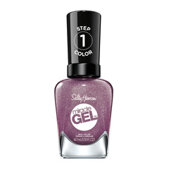 Sally Hansen Miracle Gel Metro Midnight : bouteille, finition gel longue durée sans lampe UV.