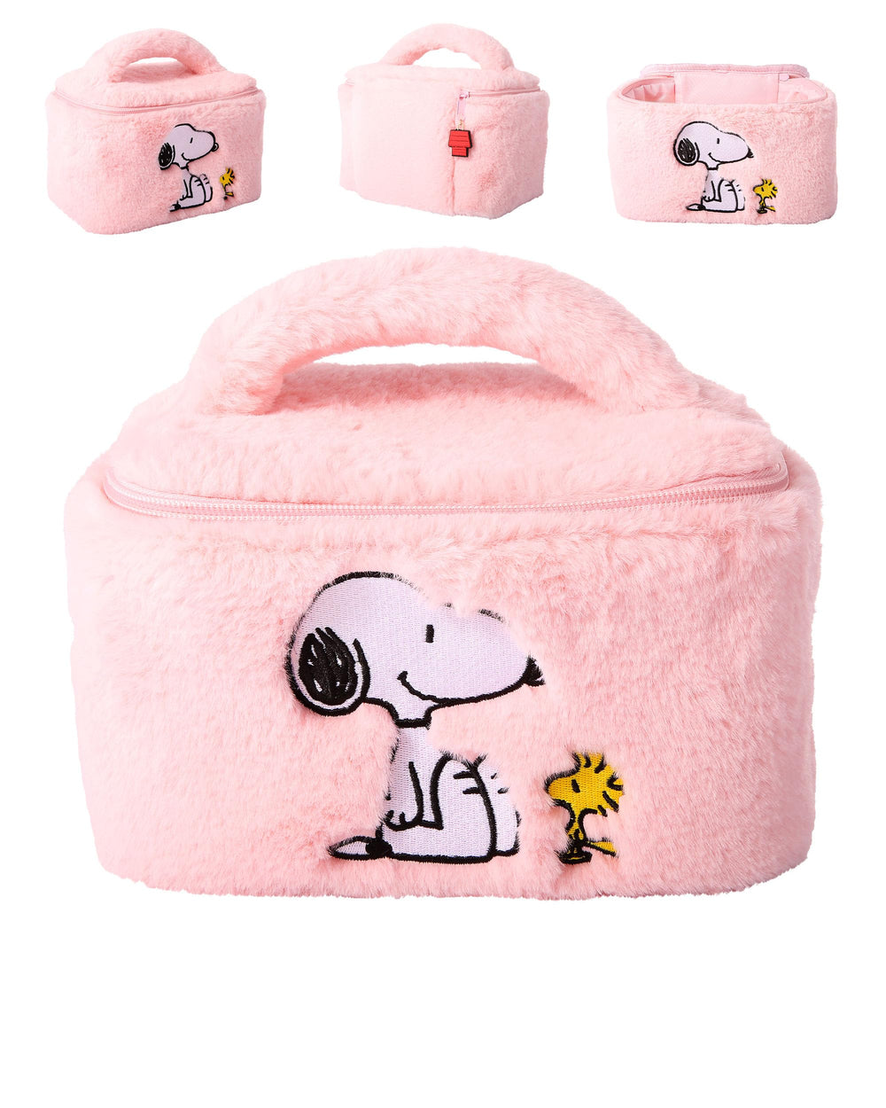 Pochette maquillage SALLY ROSE Snoopy Woodstock 3D, pratique et légère pour vos voyages.