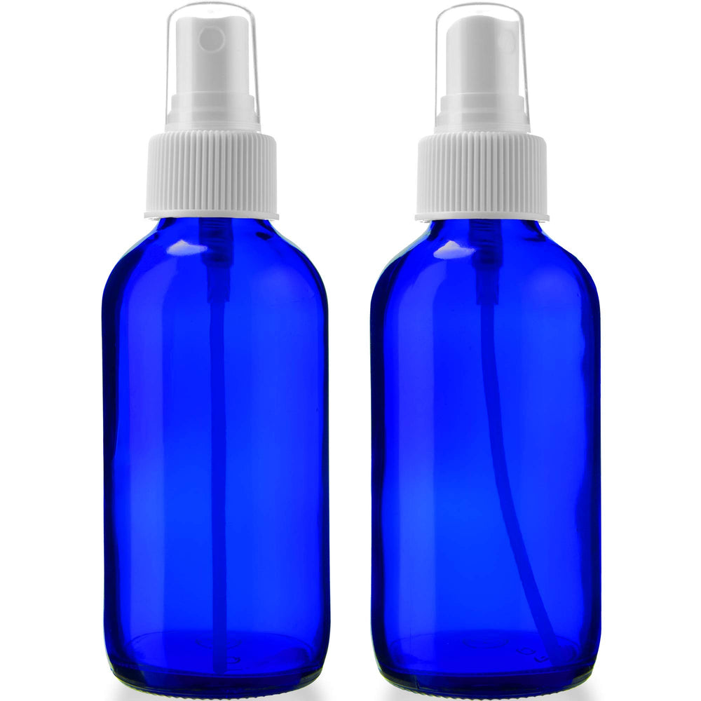 Sally's Organics atomiseur bleu portable idéal pour huiles essentielles en déplacement.