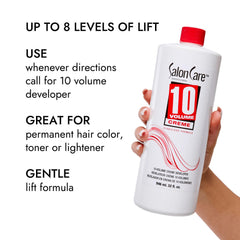 Salon Care Développeur Crème 10 Volume – utilisé pour coloration permanente et éclaircissement.