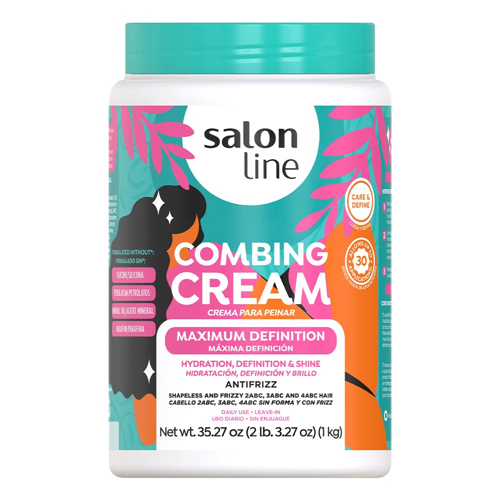 Salon Line Crème Définition Maximale – bouteille montrant des boucles définies et brillantes.