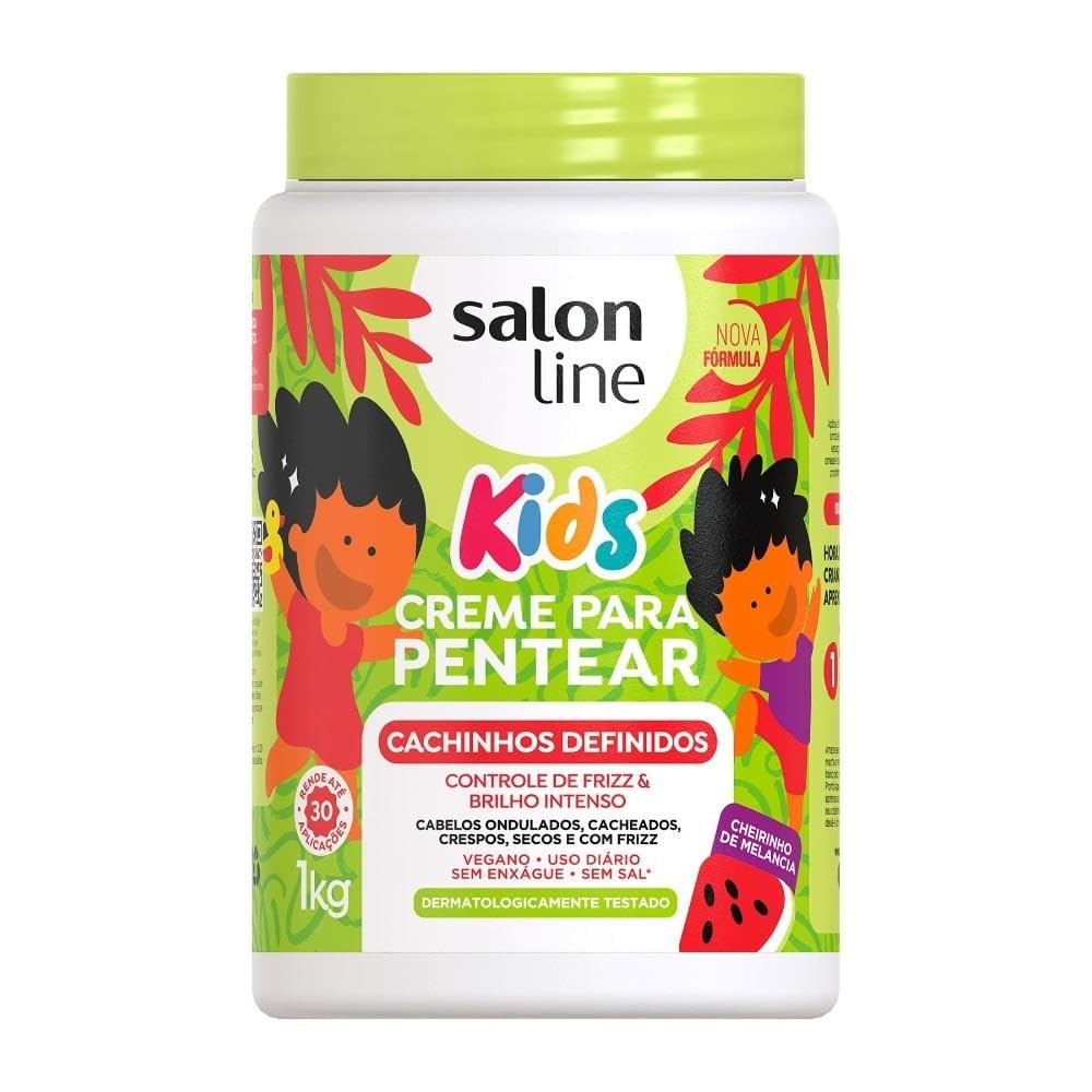 Salon Line crème démêlante enfant, boucles définies, douceur et brillance naturelle.