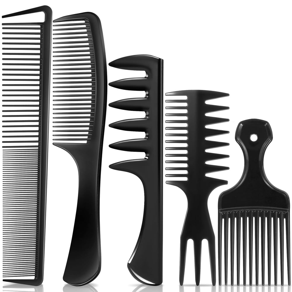 SALON SILK: ensemble peignes homme carbone, dents larges pour démêlage en douceur.