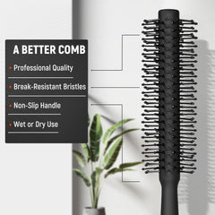 SALON SILK Rouleau Quiff: brosse compacte pour ajouter du volume sans irriter le cuir chevelu.