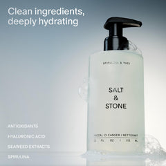 Salt & Stone Nettoyant Visage – emballage élégant et soin quotidien
