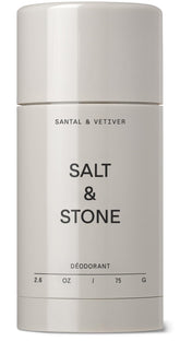 Salt & Stone Déodorant Santal & Vetiver dans un emballage élégant.
