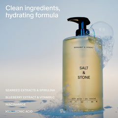 Salt & Stone Douche: parfum bergamote-hinoki rafraîchissant