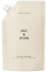Salt & Stone Douche Santal-Vetiver – bouteille élégante pour hydratation et parfum durable
