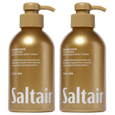 Saltair Gel Douche Golden Hour – bouteille pompe hydratante et parfum tropical.
