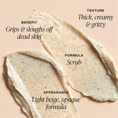 Texture granuleuse Saltair KP exfolie en douceur et révèle éclat.