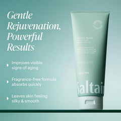 Texture soyeuse se fond rapidement lors de l'application Saltair Revive Nuit Lotion