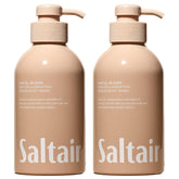 Saltair Santal Bloom : bouteilles pompe 2x500 ml, hydratation douce pour la peau.