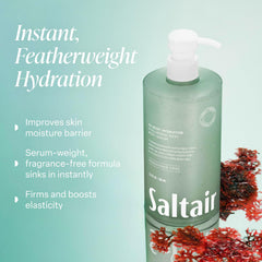 Texture sérum hyaluronique Saltair avec fini léger et peau lisse