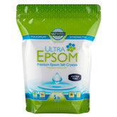SaltWorks Ultra Epsom Bain sans parfum, grain extra fin pour bain doux et relaxant