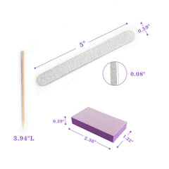 SALVMARY lime-bois-100-180 – usage polyvalent pour ongles naturels et artificiels