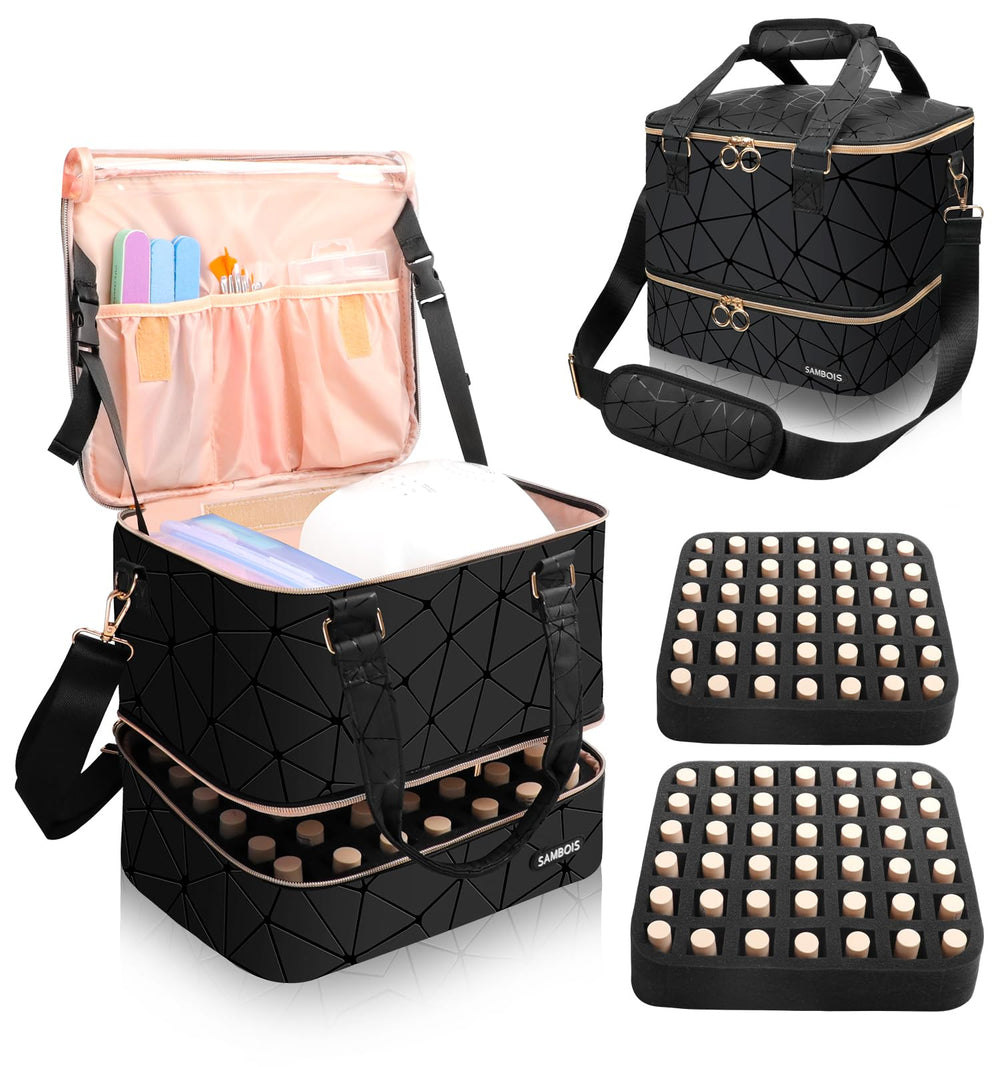 Sambois organiseur-vernis 84 bouteilles pour un rangement pratique et rapide.
