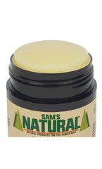 Sam's Natural Déodorant Patchouli – note musquée pour une présence durable.