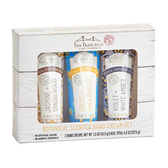 SFSC crème mains jasmin et santal, hydratation délicate et parfum floral.