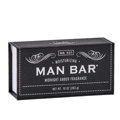 Midnight Amber, savon solide de San Francisco Soap Company pour une routine masculine.