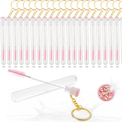 SANARITA Upgrade 48 pièces brosses mascara avec détails en diamant pour une application précise