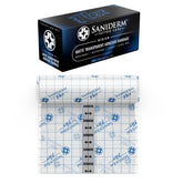 Bandage Saniderm Flex en application, adhérence fiable et protection immédiate.
