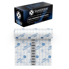 Bandage Saniderm Flex en application, adhérence fiable et protection immédiate.