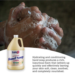 Lavage quotidien des mains avec Sanit, douceur durable.