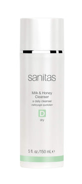 Sanitas lait-miel démaquillant, texture riche pour une peau douce et hydratée