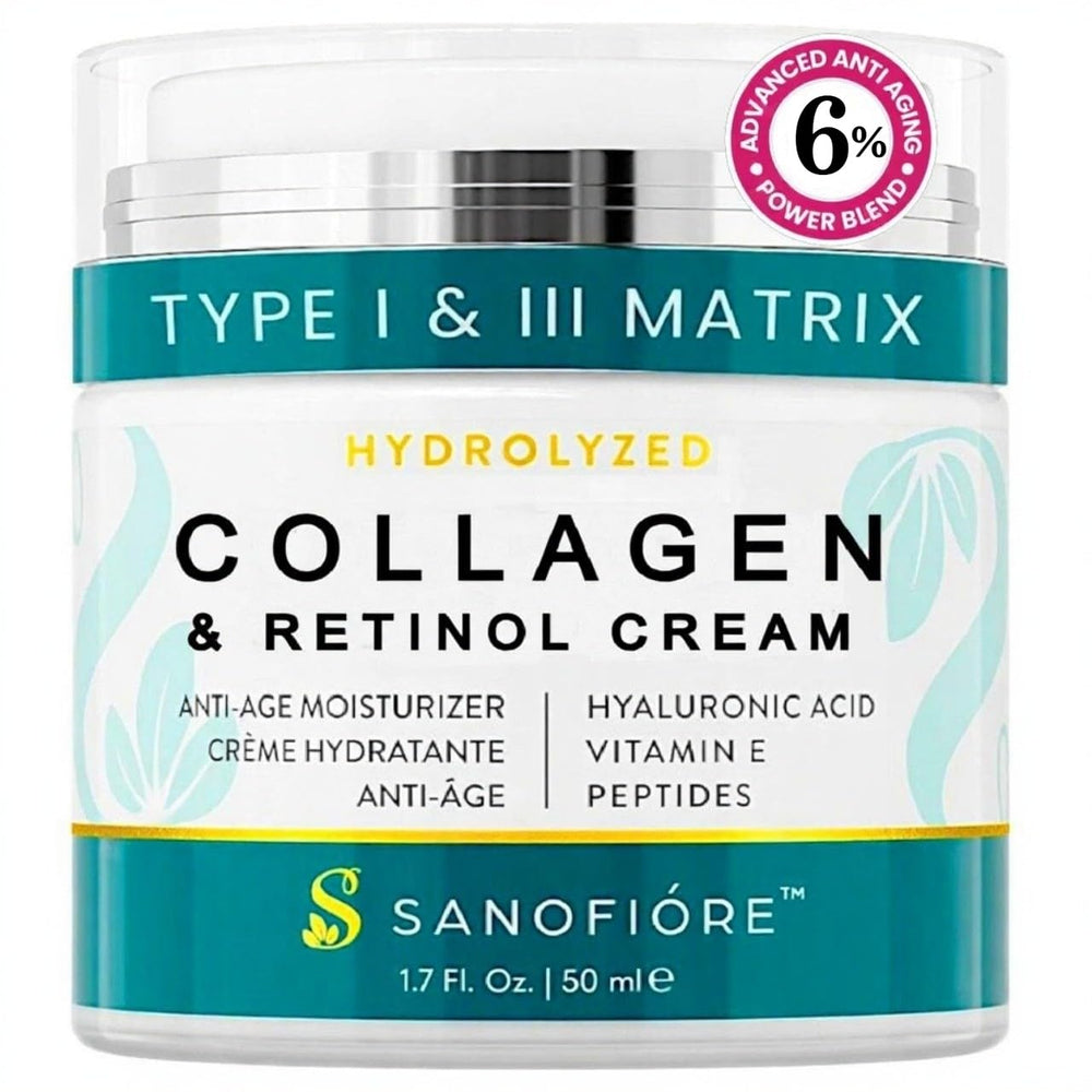 SANOFIÓRE crème-visage retinol-collagen Texture soyeuse pour une peau lisse