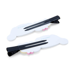 SANRIO Cinnamoroll attache-frange longue blanche, clip robuste pour usage rapide.