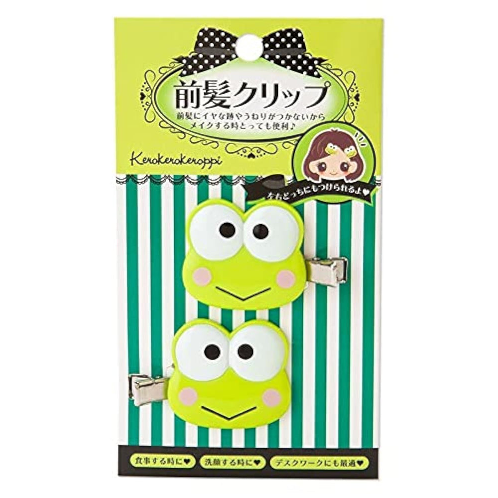 SANRIO Keroppi frange clip - accessoire discret pour une apparence soignée.