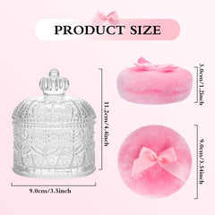 sansaieco poudrier-verre-cristal : finition lumineuse et style intemporel