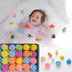 Bombes de bain Santrela avec 10 parfums différents pour varier les bains.