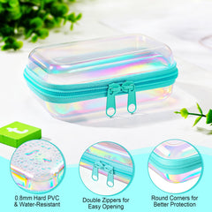 Etui Sanwuta transparent multi-usage, pratique pour cosmétiques et petits accessoires.