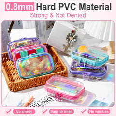 Rangement transparent Sanwuta, polyvalent pour cosmétiques et électroniques.