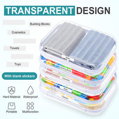 Sanwuta étui dur transparent, rangement d'outils et fournitures.