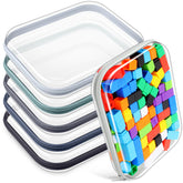 Sanwuta étuis rigides transparents avec zip, parfaits pour le voyage et l'organisation.