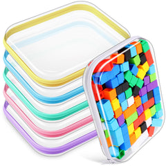 Sanwuta étuis zippés transparents offrent un rangement clair et pratique en voyage.