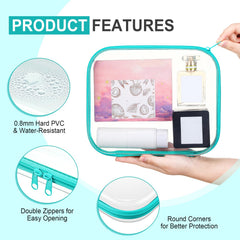 Etui Sanwuta transparent pour accessoires electroniques, protection et visibilite.